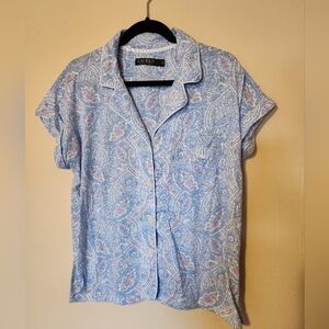 Lauren Ralph Lauren Light Blue Paisley Sleep Set